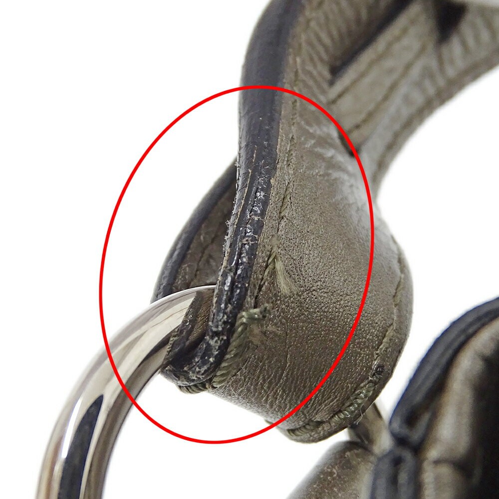 GUCCI Women's Horsebit Shoulder Bag  Bronze Metallic Gray Bamboo Leather 240266 thumbnail 12