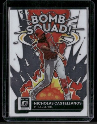 Nicholas Castellanos 2022 Donruss Optic Bomb Squad Philadelphia Phillies #BS-10