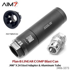 Aim7 A-4 Plan B Muzzle Brake Linear Comp Kit System 1/2x28,223,22LR, 9mm