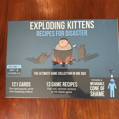 Exploding Kittens Recipes For Disaster w/ Cone of Shame Game Collection Sealed