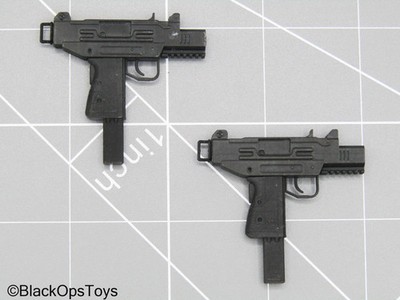 1/6 Scale Toy Black Dual UZI SMG