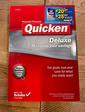 Intuit Quicken Deluxe 2009 Windows XP Vista NEW Factory Sealed Retail Box