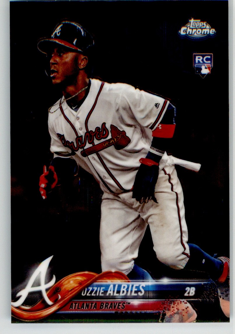 Ozzie Albies 2018 Topps Chrome 72 Atlanta Braves Rookie