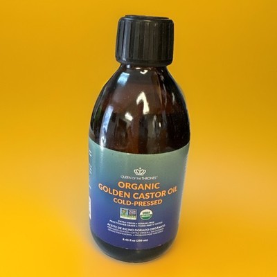 Organic Golden Castor Oil | 100% Pure for Hair, Skin, Nails, Brows & Lashes  NEW