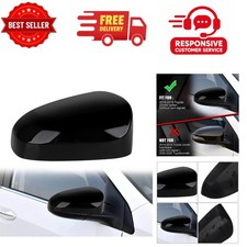 sportuli Left Mirror Cover Black for 2014-2019 Toyota Corolla Sedan