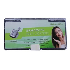 1 Set Dental Monoblock Metal Self-Ligating Bracket Roth 022 345 Hooks 20Pcs