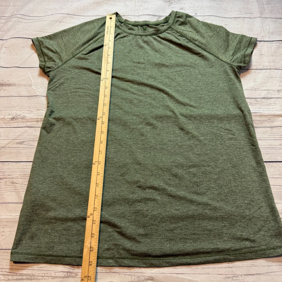 Camisa Eddie Bauer Cuello Redondo Atlética Informal Secado Rápido Verde Para Mujer Talla Mediana Foto 3 de 4