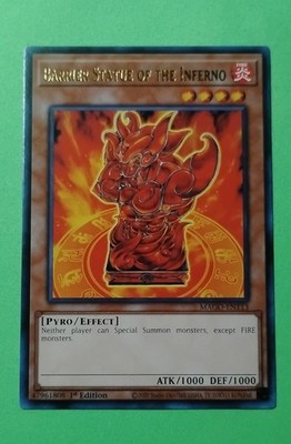 Barrier Statue of the Inferno MAGO-EN113 Maximum Gold 1st Edition