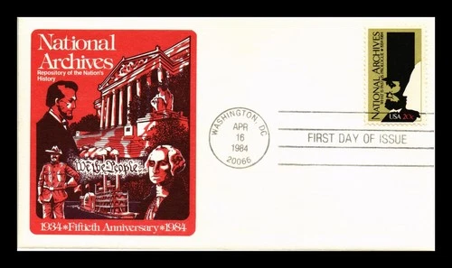 DR JIM STAMPS US COVER NATIONAL ARCHIVES 50TH ANNIVERSARY FDC PANDA INSERT