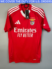 Benfica Jersey 2024-25 Home Soccer Football Shirt Adidas Men Size S