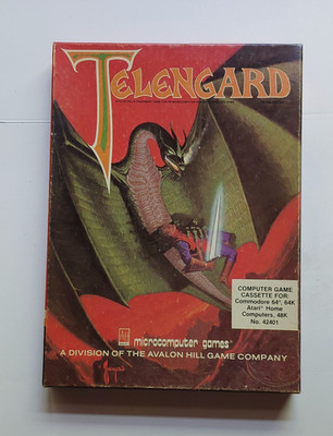 Microcomputer Games Telengard Cassette w/ Box Manual Inserts