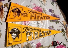 Vintage Pittsburgh Pirates Pennants Three Rivers Stadium Logo 1970S A Lot Of Two