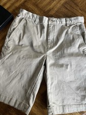 Vineyard Vines Boys Sz 16 Adjustable Waist Khaki Tan Chino Shorts Cotton Spandex