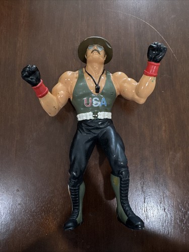 1987 Hasbro GI Joe Sgt Slaughter 8 Rubber Wrestlin...