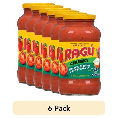 Chunky Garden Vegetable Pasta Sauce Homestyle 24 Oz 6 Pack