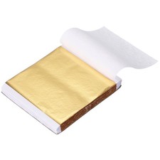200 Sheet Gold Leaf Sheet, 3.3"x3.7" Booklet Paper,Imitation Gold