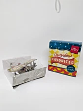 RUSS YESTERDAY'S FAVORITES WIND UP TOY~TIN AIRPLANE~YELLOW SIDE~NEW IN BOX