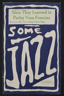   Some Jazz Poster (1919) - Vintage Music Art - 16x24  - Rare Reprint   !