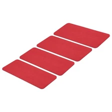 12''×5'' Felt Bag Base Shaper, 4pcs Bag Bottom Organizer Rectangle, Red