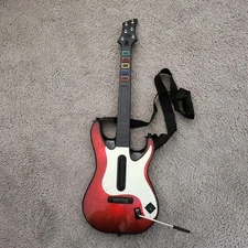 Guitar Hero Band Hero 5 Wireless Guitar playstation 3 4 PS2 PS3 With Strap
