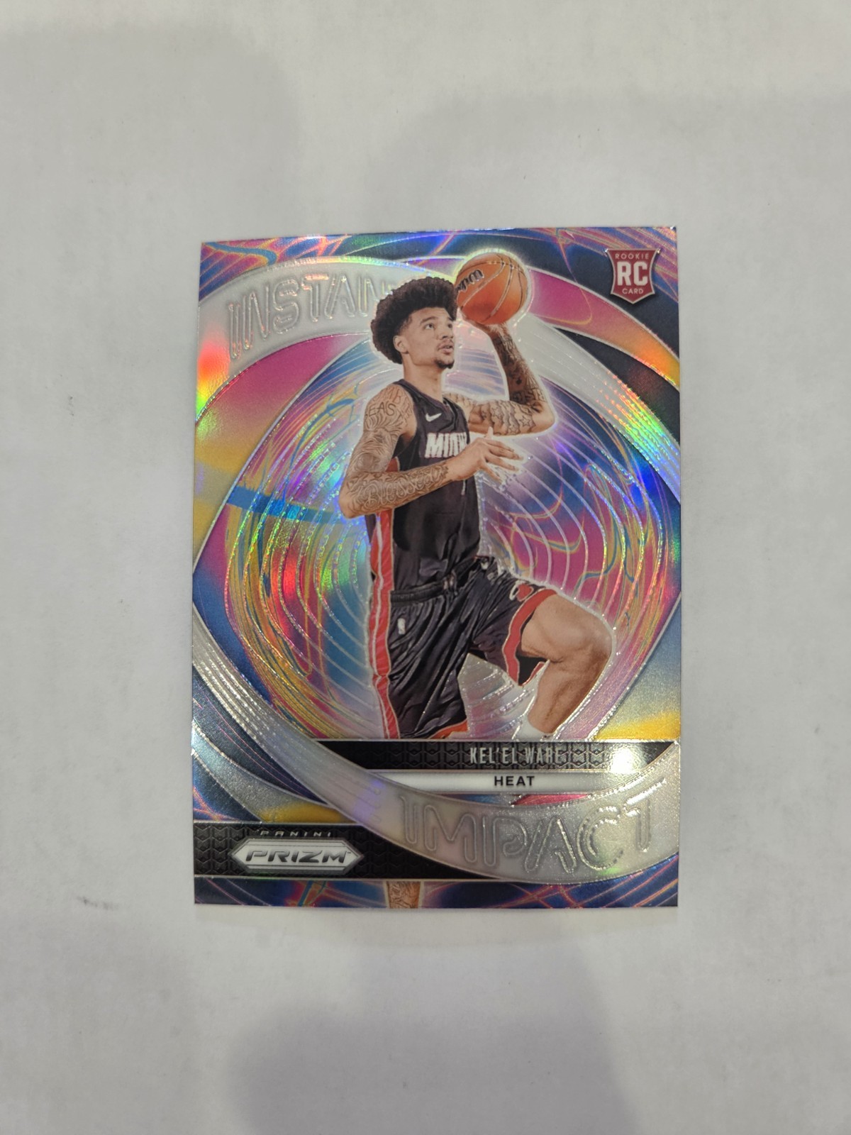 2024-25 Panini Prizm: Instant Impact #16 Kel'el Ware - Heat (RC)