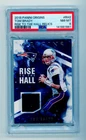 2018 Panini Origins Tom Brady Rise to the Hall Relics RH2 GU Jersey 21/25 PSA 8