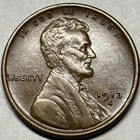 1913 S Lincoln Wheat Cent AU+ Original,US Coin. Semi Key Date