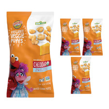 Organic Veggie Puffs for Toddlers 2 Years Old and Up, Cheddar Flavor, 1.55 Ounce