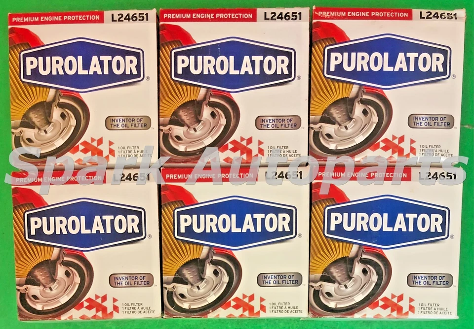 Корпус из 6 масляных фильтров двигателя PUROLATOR L24651 для FORD, DODGE, RAM, PH2 - Изображение 3 из 3