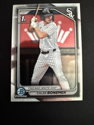 #ad 2024 Bowman Chrome 1st Caleb Bonemer BCP 31 White Sox $2.99