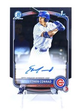 2025 Bowman Draft 1st Chrome Prospect Auto Ethan Conrad #CPA-EC (AU, RC) Cubs