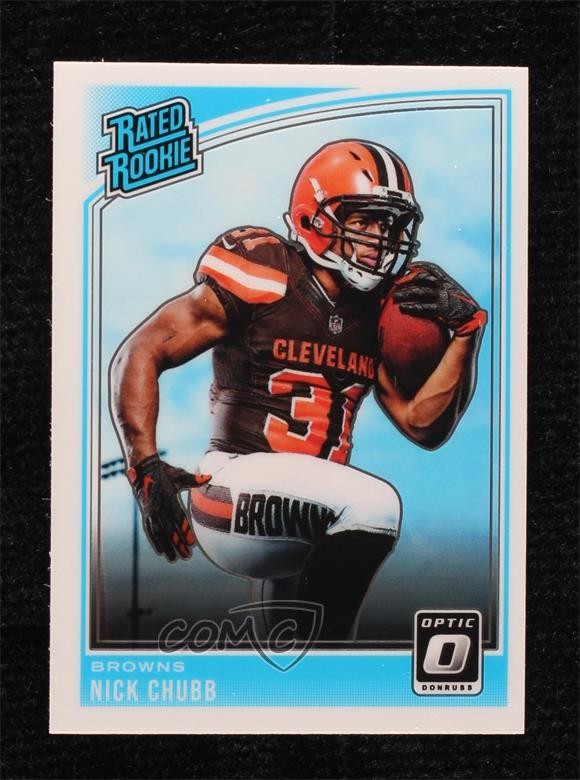 2018 Donruss Optic Rated Rookie Nick Chubb #158 Rookie RC 0y3l