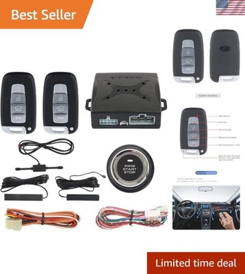 Push Button Start & Passive Keyless Entry Alarm System - Smart Car Protection