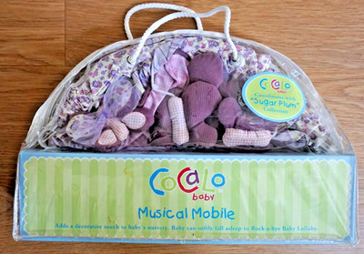 VINTAGE COCALO BABY MUSICAL MOBILE  SUGAR PLUM 716031 NEW