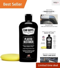 8 Oz Plastic Restorer with Foam Applicator No Oily Residue Durable Finish