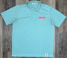 Monster Energy Polo Shirt Men's Large Ultra Vice Guava Teal Pullover