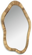 Spiegel Rattanwandspiegel Hängespiegel Dekospiegel Boho Flurspiegel LENI Rattan