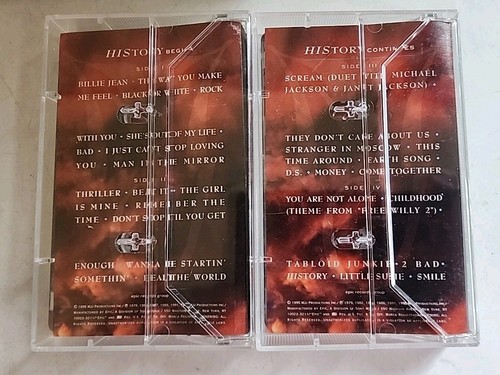 MICHAEL JACKSON History, Past, Present & Future 2 Cassette Tape Set 1995 Book 1 - Picture 3 of 6