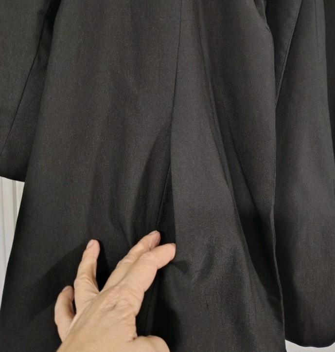 Estelle And Finn $438 Swing Coat Black Women's 12 Retro 1950's Mrs. Maisel