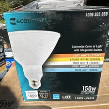 EcoSmart 150W Equivalent PAR38 Dimmable LED Spot Light Bulb Selectable CCT