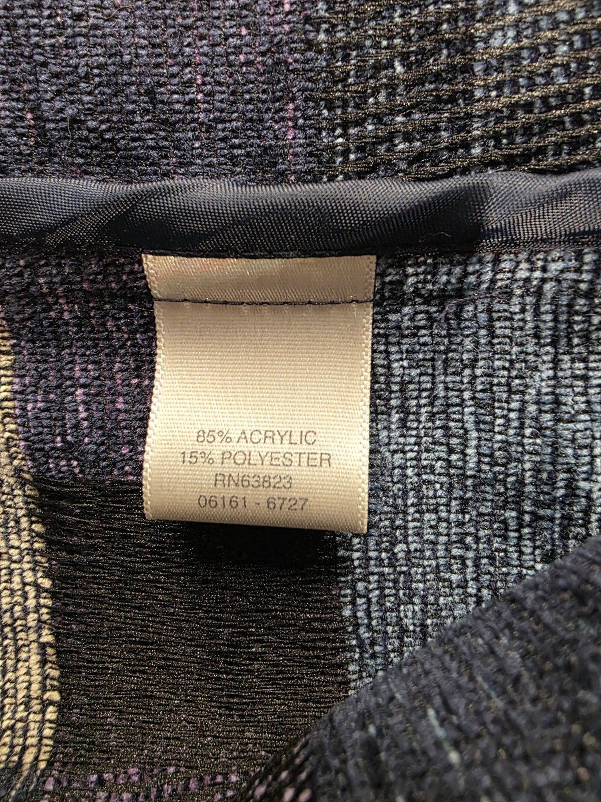 Womans Patchwork Multicolor Block Print Button Fr… - image 5