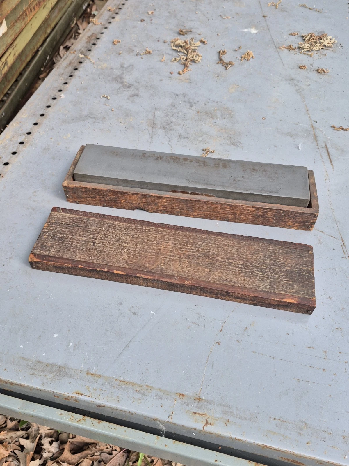 Vintage Carborundum Brand 2 Sided Sharpening Stone IN WOODEN BOX 12” LONG
Opens in a new window or t
