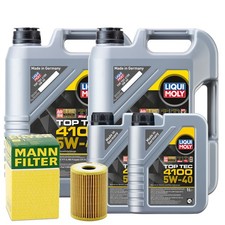Motoröl 5W40 LIQUI MOLY Top Tec 4100 12L +MANN Ölfilter