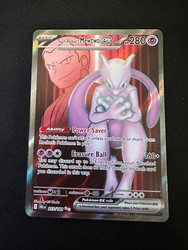 Team Rocket's Mewtwo ex 213/182 Destined Rivals Secret Rare Full Art