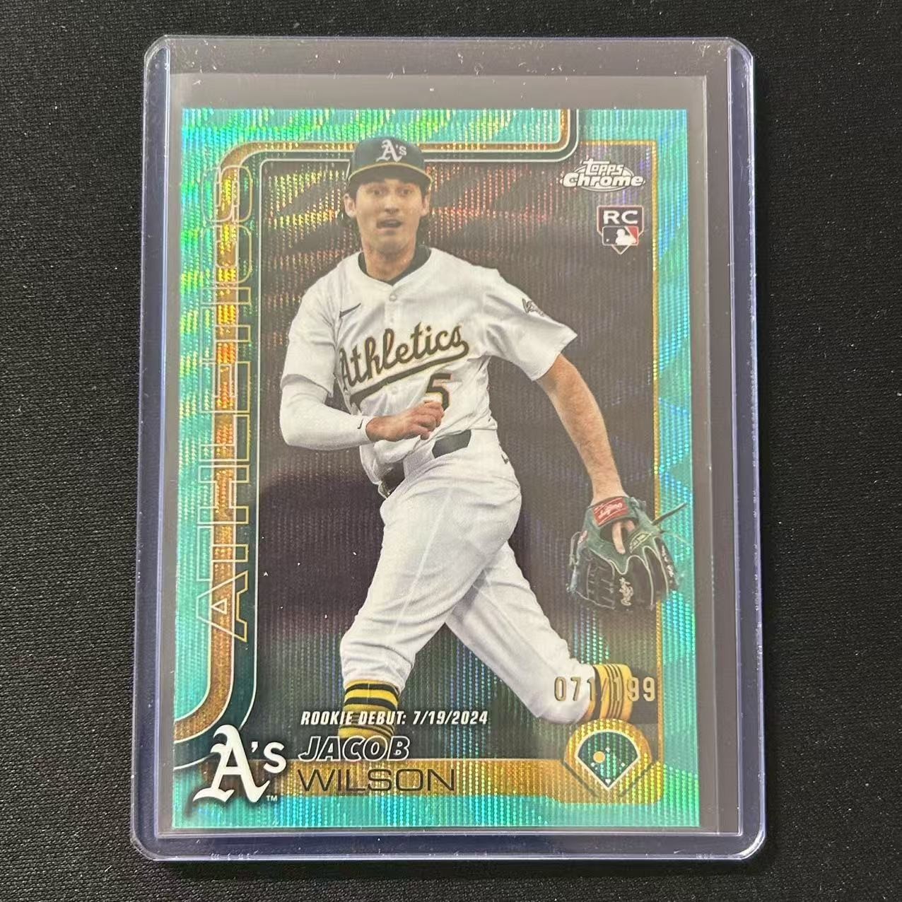 ☕️2025 TOPPS CHROME UPDATE SERIES BASEBALL DEBUT AQUA WAVE /199 RC JACOB WILSON