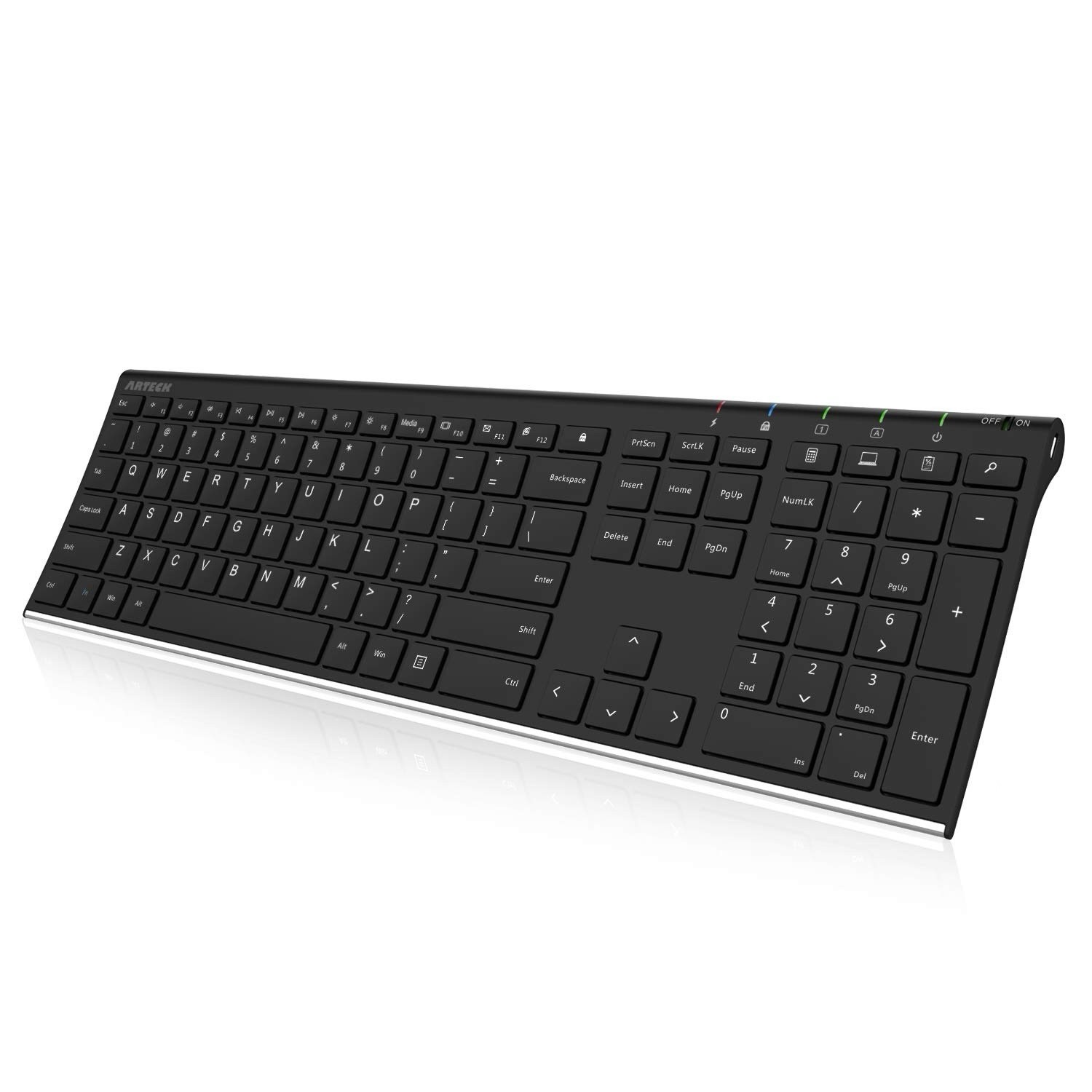 Wireless Keyboard Combo with Rechargeable Battery and BT Don