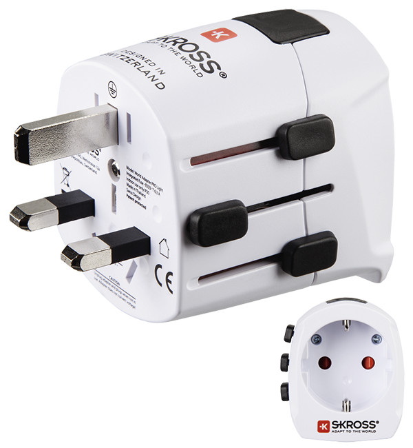 Hama Skross ""World Travel Pro Light"" World Travel Adapter Plug  (UK Stock)  BNIP