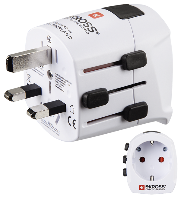 Hama Skross ""World Travel Pro Light"" World Travel Adapter Plug  (UK Stock)  BNIP
