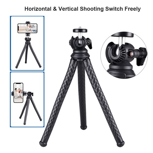 Tabletop Octopus Tripod Stand Tripod Flexible Tripod with 1/4 E7H9 - Picture 8 of 10
