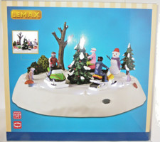 Lemax Lighted & Animated Table Accent Snowmobile Fun